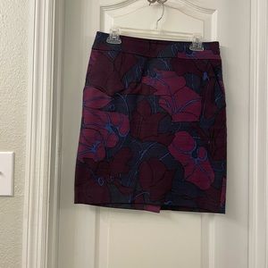 Beautiful plum and navy pencil skirt
